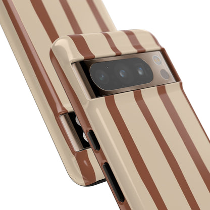 Mocha Stripe Tough Cases