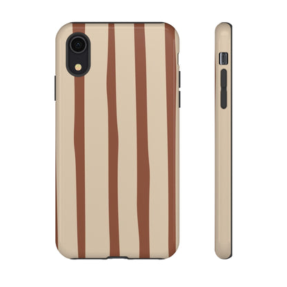 Mocha Stripe Tough Cases