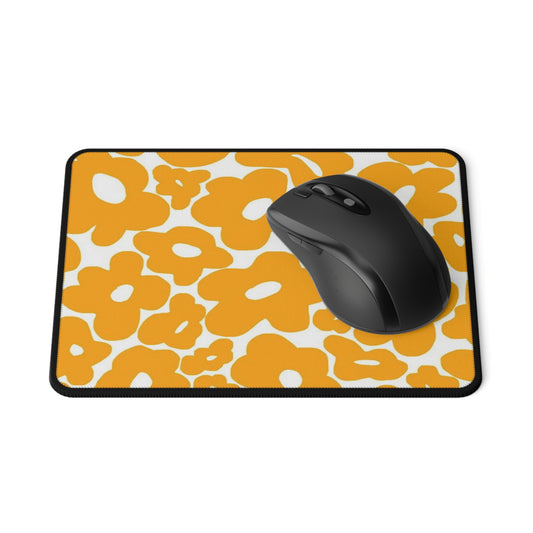 Groovy Orange Non-Slip Mouse Pad