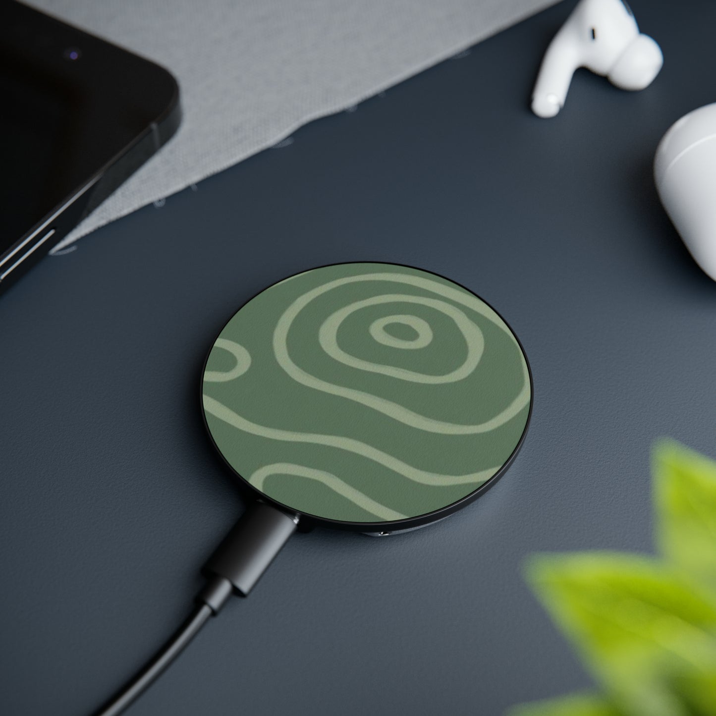 Green Olive Magnetic Induction Charger