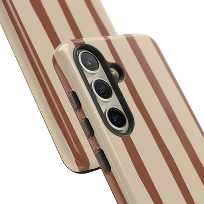 Mocha Stripe Tough Cases