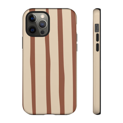 Mocha Stripe Tough Cases