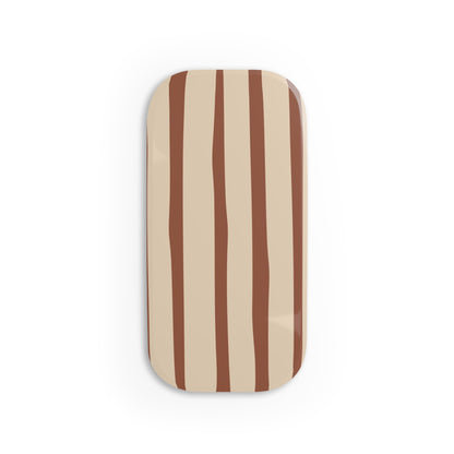 Mocha Stripe Click-On Grip