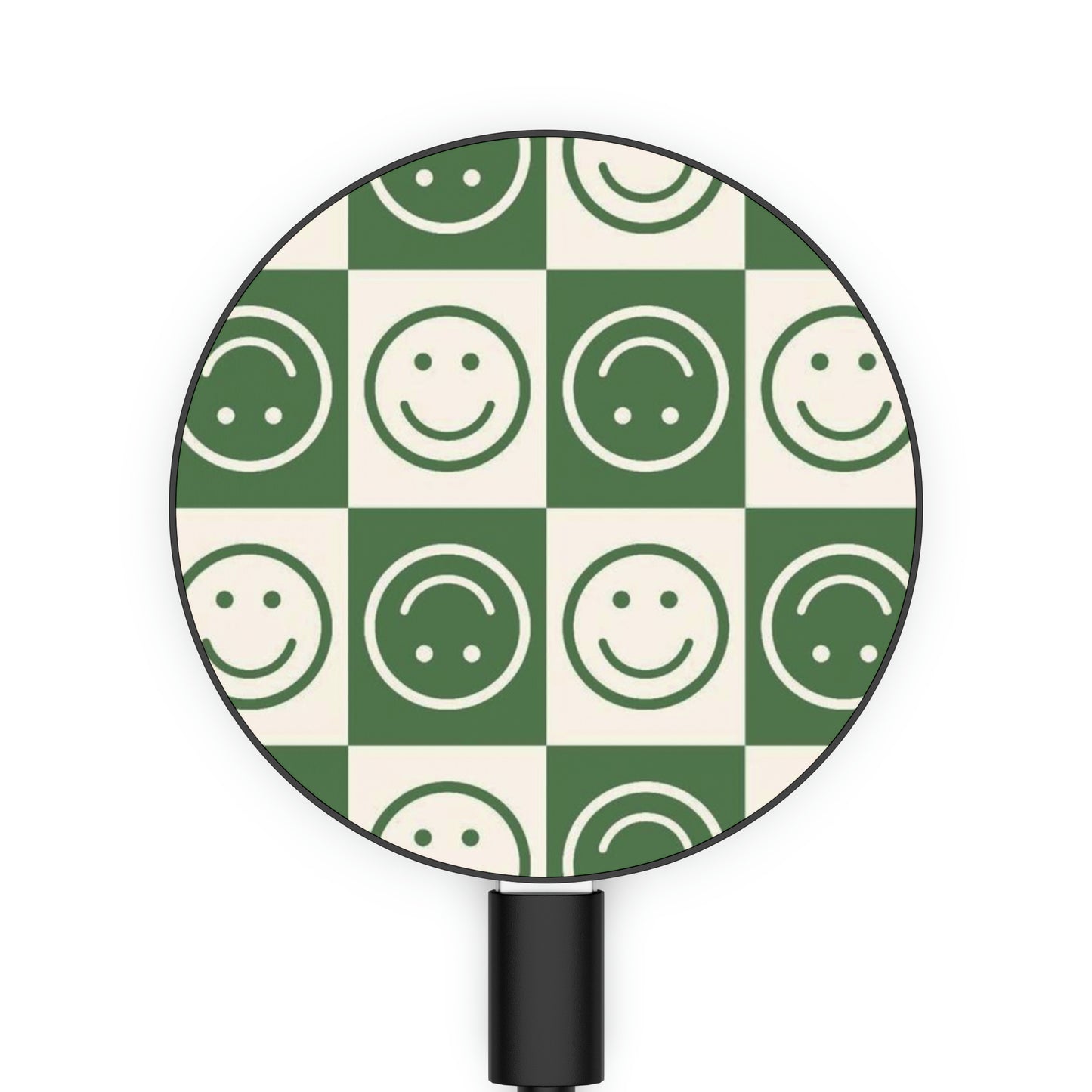 Green Smiley Magnetic Induction Charger