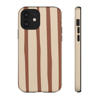 Mocha Stripe Tough Cases