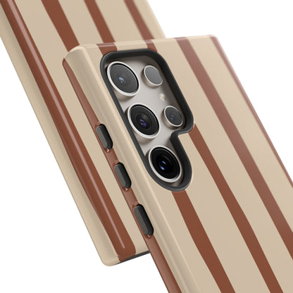 Mocha Stripe Tough Cases