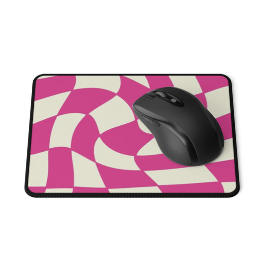 Pink Whirl Non-Slip Gaming Mouse Pad