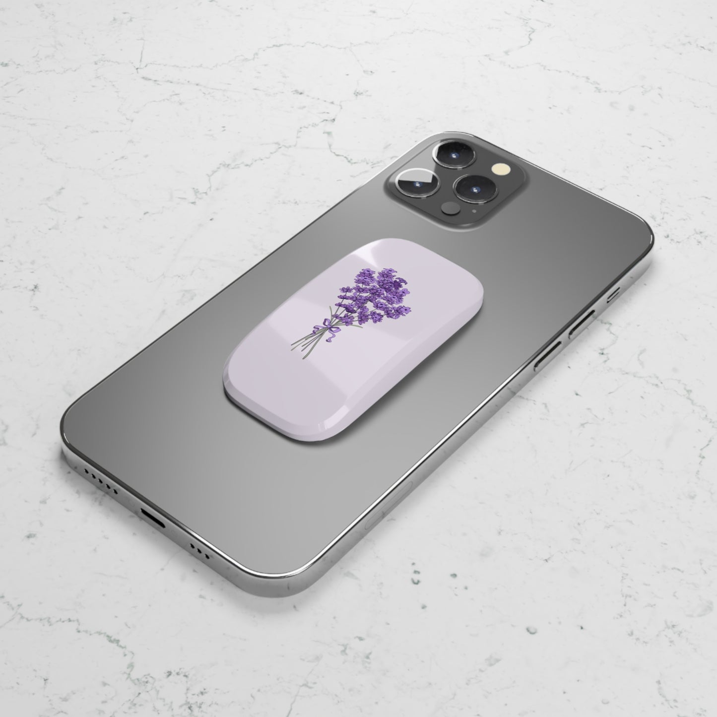 Lavender Phone Click-On Grip