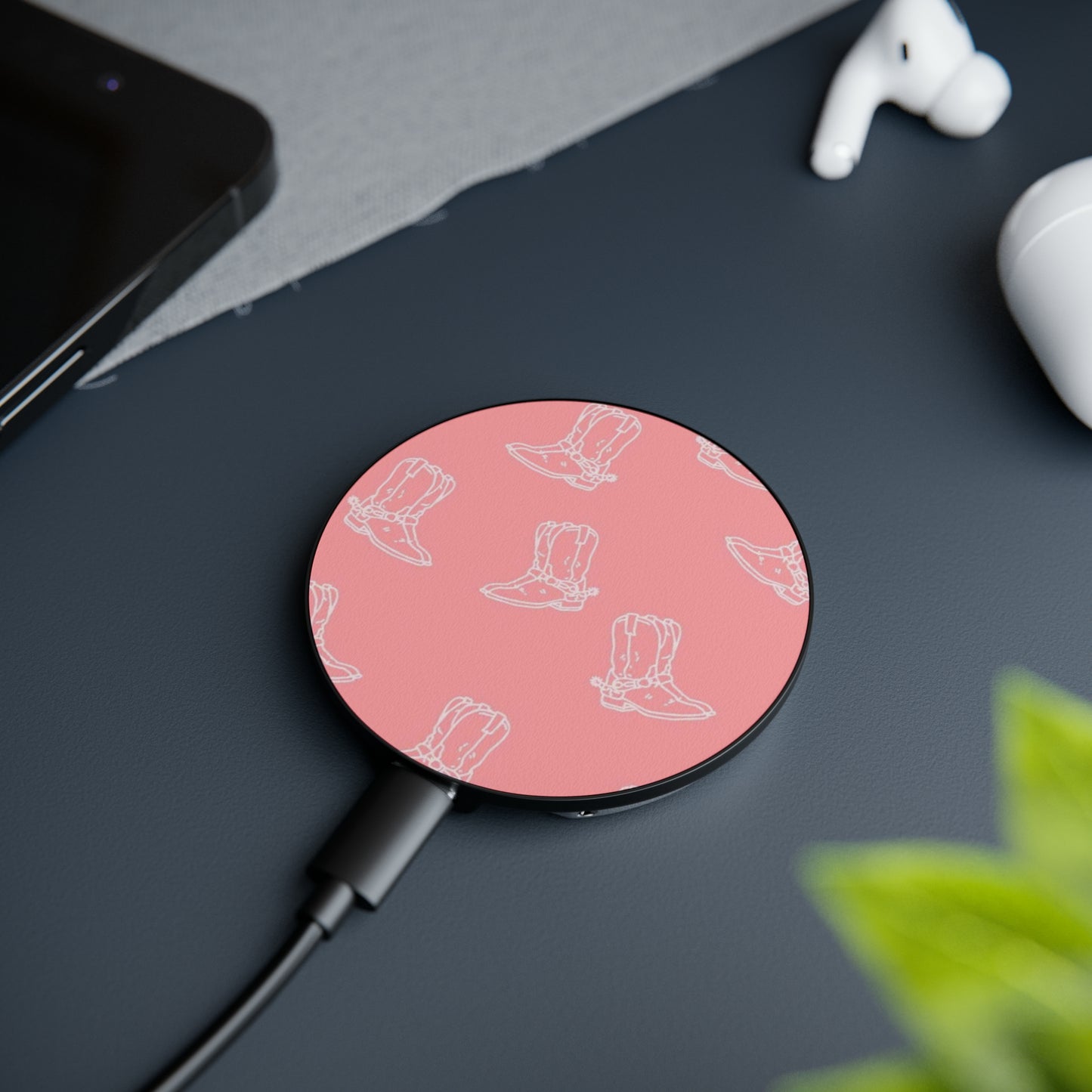 Pink Boots Magnetic Induction Charger