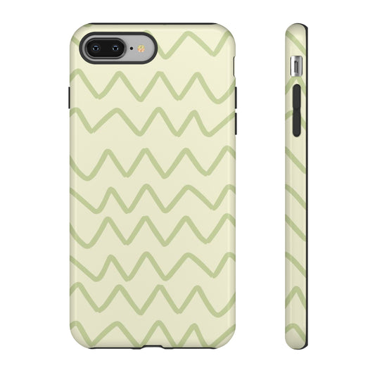 Green Zig Zag Tough Cases