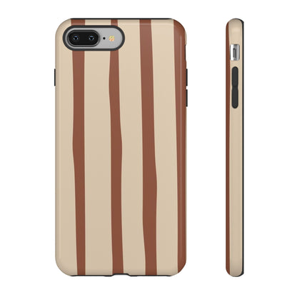 Mocha Stripe Tough Cases