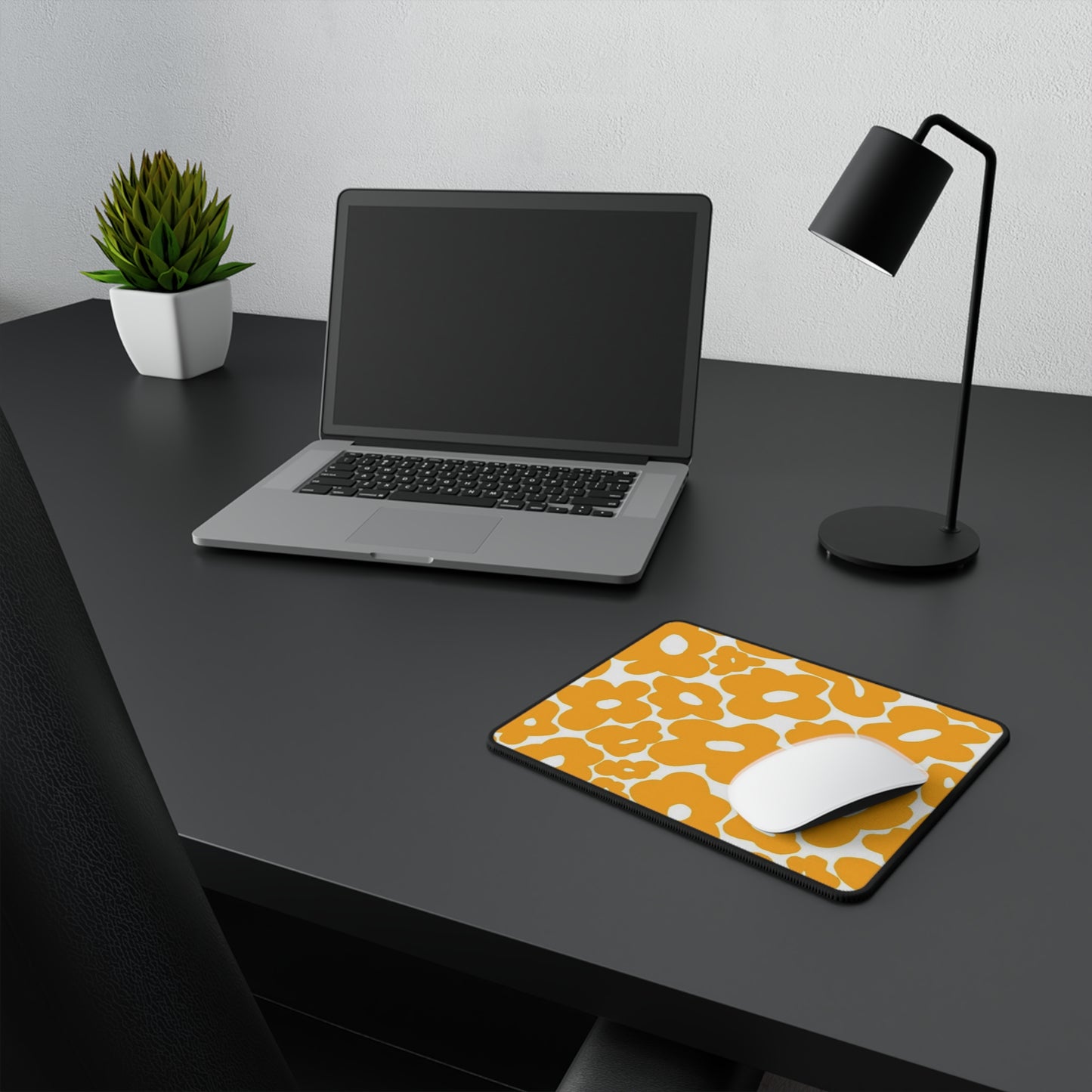 Groovy Orange Non-Slip Mouse Pad