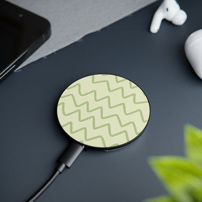 Green Zig Zag Magnetic Induction Charger