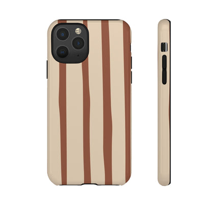 Mocha Stripe Tough Cases