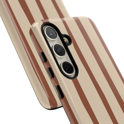 Mocha Stripe Tough Cases