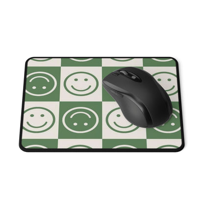 Green Smiley Non-Slip Mouse Pad