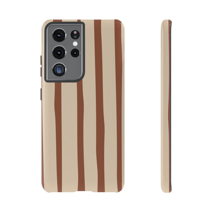 Mocha Stripe Tough Cases