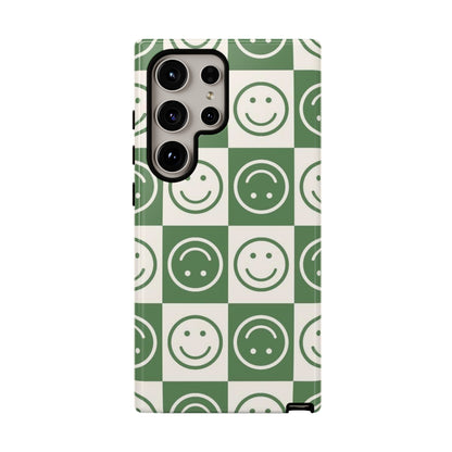 Green Smiley Tough Cases