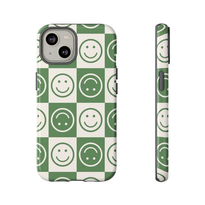 Green Smiley Tough Cases